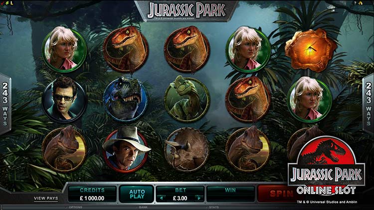 jurassic park slot machine online